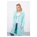 Oversize mint hooded cape