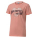 Puma ALPHA TEE G Dievčenské voľnočasové tričko, lososová, veľkosť