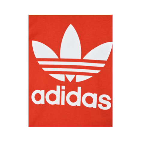 Adidas Tričko Trefoil HE2189 Červená Regular Fit