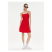 Tommy Jeans Letné šaty Essential DW0DW17988 Červená Slim Fit