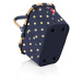 Košík Reisenthel Carrybag XS Frame Metallic dots blue