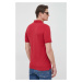 Polo tričko Guess pánske, červená farba, jednofarebné