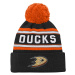 Anaheim Ducks detská zimná čiapka Jacquard Cuffed Knit With Pom