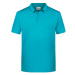 James&amp;Nicholson Pánska polokošeľa JN8010 Turquoise