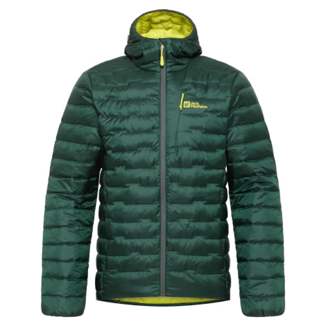 TMAVOZELENÁ PÁNSKA PREŠÍVANÁ BUNDA JACK WOLFSKIN PASSAMANI DOWN HOODY M A61831-4161