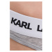Nohavičky Karl Lagerfeld šedá farba
