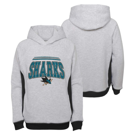 San Jose Sharks detská mikina s kapucňou power play raglan pullover