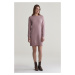 ŠATY GANT SUPERFINE LAMBSWOOL DRESS DUSTY PINK