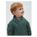 LC Waikiki Lcw Shawl Collar Hair Knitting Self Patterned Baby Boy Knitwear Sweater