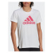 Adidas Funkčné tričko 3-Stripes Sport Brand Love T-Shirt HK6514 Biela Regular Fit