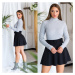 Cozy turtleneck sweater white Einheitsgroesse