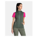 Women's softshell vest KILPI MONILEA-W Dark green