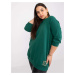 Ciemnozielona długa blouse plus size Odile