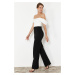 Trendyol Black-White Underwire Woven Jumpsuit