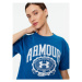 Under Armour Tričko Ua Collegiate Crest Crop Ss 1379402 Modrá Loose Fit