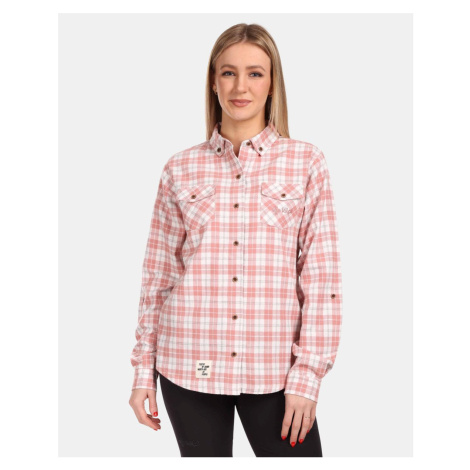 Women's sports flannel shirt Kilpi FLANNY-W Pink