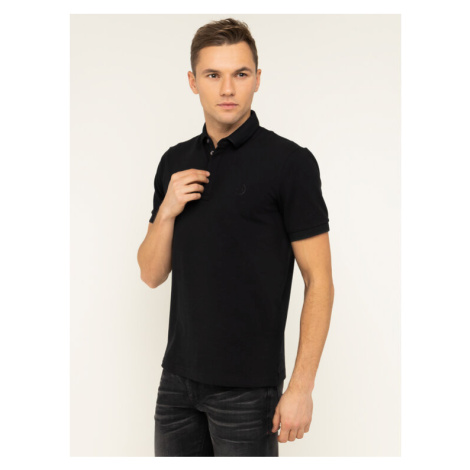 Armani Exchange Polokošeľa 8NZF91 ZJ81Z 1200 Čierna Slim Fit