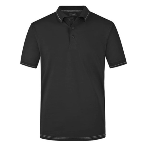 James&amp;Nicholson Pánska polokošeľa JN569 Black