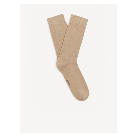 Béžové pánske ponožky Celio Milof