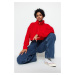 Trendyol Red Super Crop Zippered Knitwear Sweater