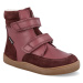 Barefoot detské zimné topánky Bundgaard - Basil Strap II TEX tmavo ružové