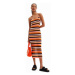 Desigual Letné šaty 23SWVF11 Oranžová Slim Fit