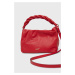 Kožená kabelka Red Valentino červená farba