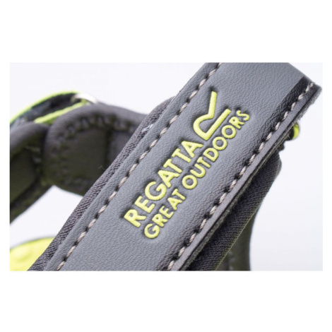 Detské sandále Kota Drift Jnr RKF613-824 Šedá so zelenou - Regatta šedá-neon zelená