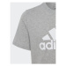 Adidas Tričko Essentials Big Logo Cotton T-Shirt HR6379 Sivá Regular Fit