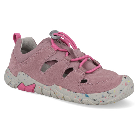 Barefoot dětské sandály Superfit - Trace Pink fialové
