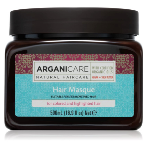 Arganicare Argan Oil & Shea Butter Hair Masque hĺbkovo hydratačná maska pre farbené vlasy