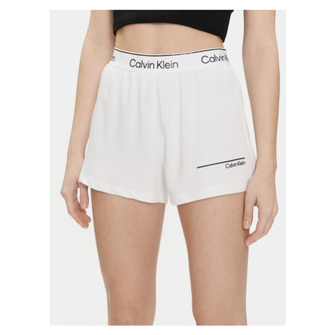 Calvin Klein Swimwear Plážové šortky KW0KW02477 Biela Relaxed Fit