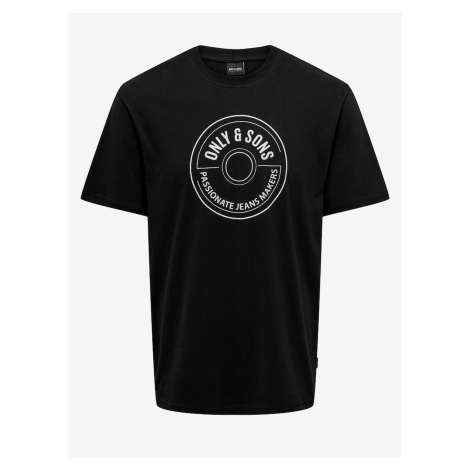 Men's Black T-Shirt ONLY & SONS Lamer Life - Men