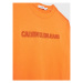 Calvin Klein Jeans Mikina Raised Embro IB0IB01670 Oranžová Regular Fit