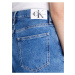 Modré dámske džínsové mom kraťasy Calvin Klein Jeans