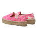 Manebi Espadrilky Cotton Jaquard Double Sole Espadrilles G 4.7 D0 Ružová