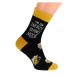 Pánske čierno-žlté ponožky NICO