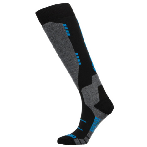 Lyžiarske podkolienky (ponožky) BLIZZARD Wool Sport ski socks, black turquoise