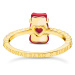 Thomas Sabo TR2459-414-10-54 Gold prstýnek with red Goldbears