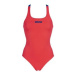 Dámske plavecké jednodielne plavky ARENA W SOLID SWIM PRO red