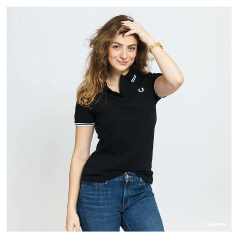 Tričko FRED PERRY Twin Tipped Polo Shirt Black