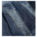 Tmavě modrá krátká dámská džínová bunda model 16146991 Modrá XS (34) - Re-Dress