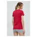 Bavlnené tričko Rossignol červená farba, RLKWY05
