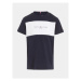 Tommy Hilfiger Tričko Colorblock KB0KB08552 S Tmavomodrá Regular Fit