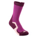 Detské vysoké turistické ponožky Crossocks fialové 2 páry