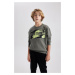 DEFACTO Boy Oversize Fit Crew Neck Thick Sweatshirt