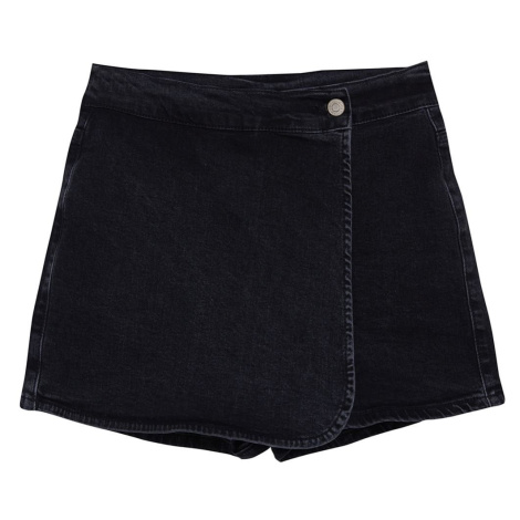 Trendyol Black More Sustainable Double Breasted Denim Shorts Skirt