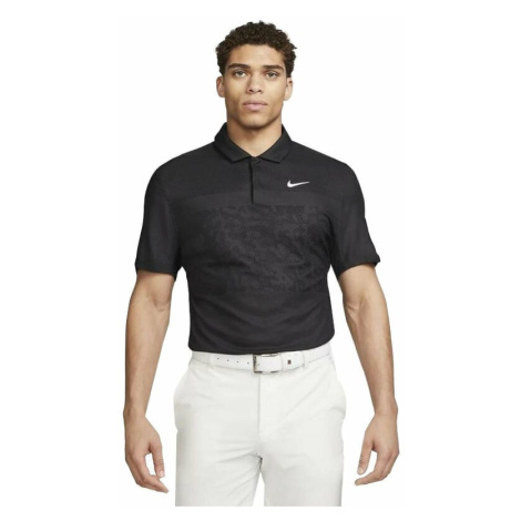 Nike Dri-Fit ADV Tiger Woods Mens Golf Polo Black/Anthracite/White