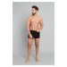 Men's Fluo Boxer Shorts - Black/Fluo Orange