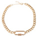 Necklace with clasp - gold color